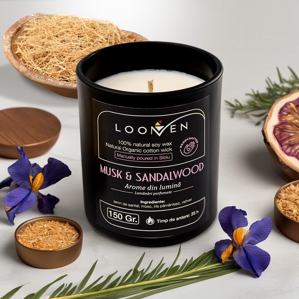 Lumânare parfumată Musk & Sandalwood